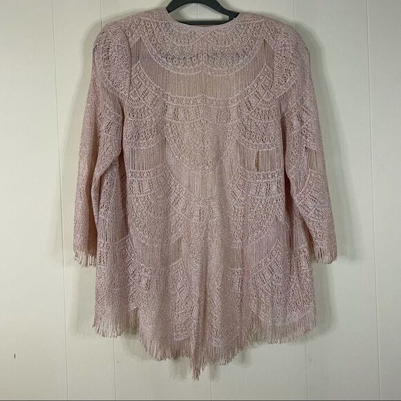 Vintage 70’s Damianou Crochet Scalloped Fringe Maxi Dress and Jacket - Picture 13 of 13